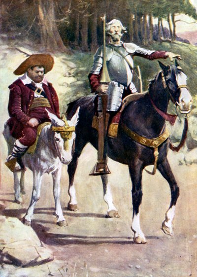 Illustration for Don Quixote by Walter Grieve